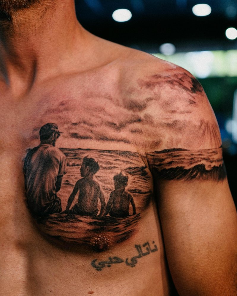 Sunset tribute tattoo by Ash