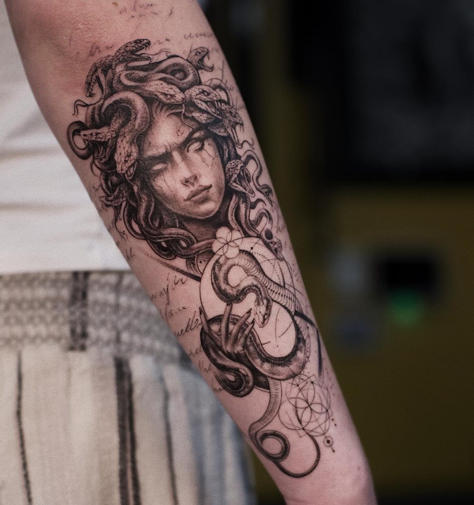 Medusa tattoo by Ash