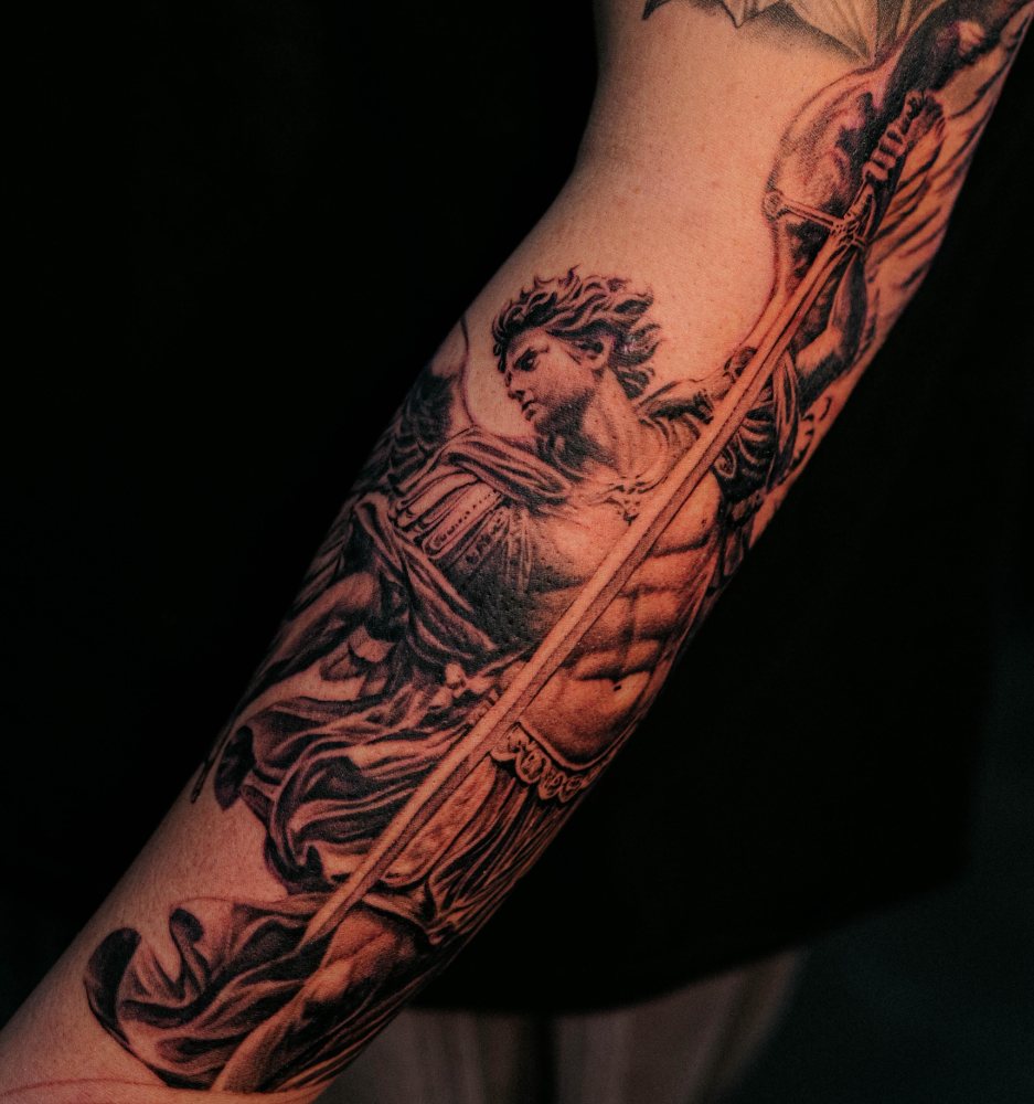 Archangel tattoo by Ash Barroga