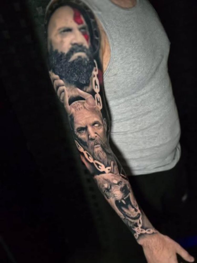 Greek gods tattoo by Chase