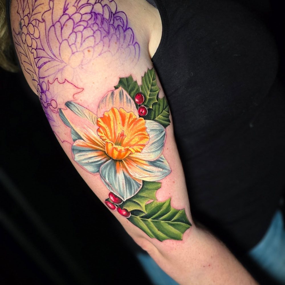 Lotus tattoo by Chase