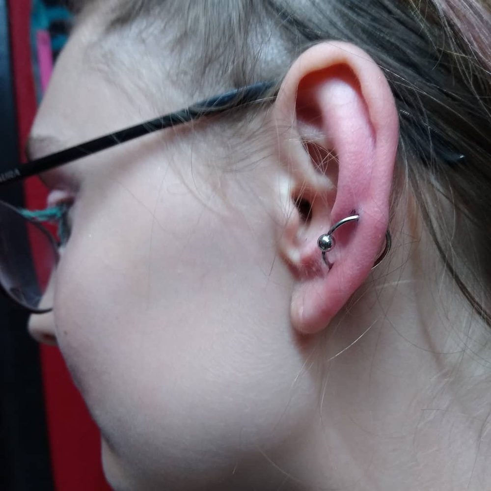 Orbital piercing by Doni
