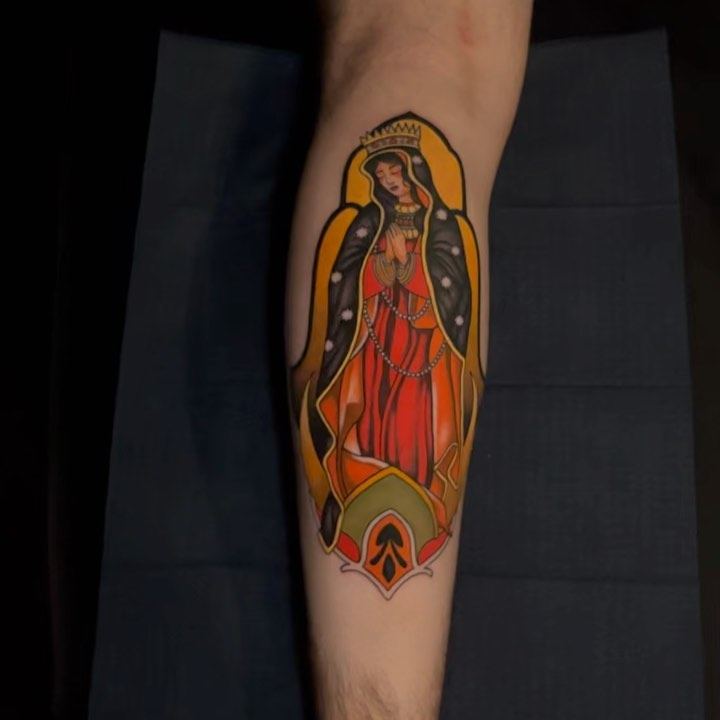 Virgen de Guadalupe tattoo by Marvin