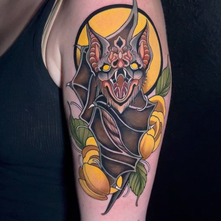 Bat tattoo by Marvin