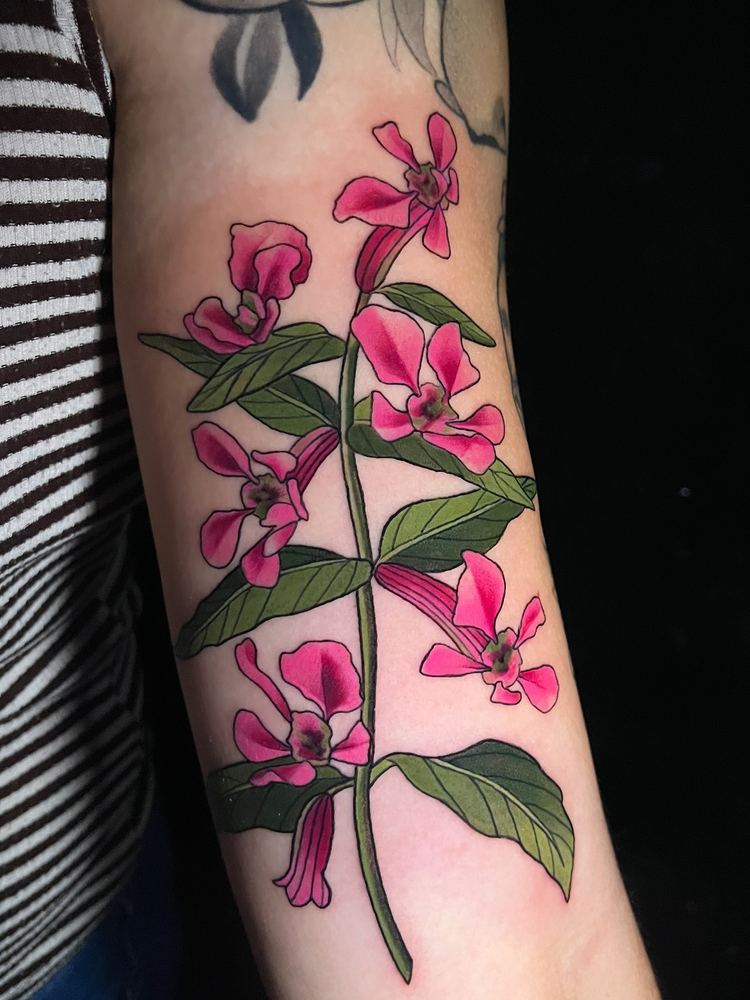 Wildflowers tattoo by Sinai Alba