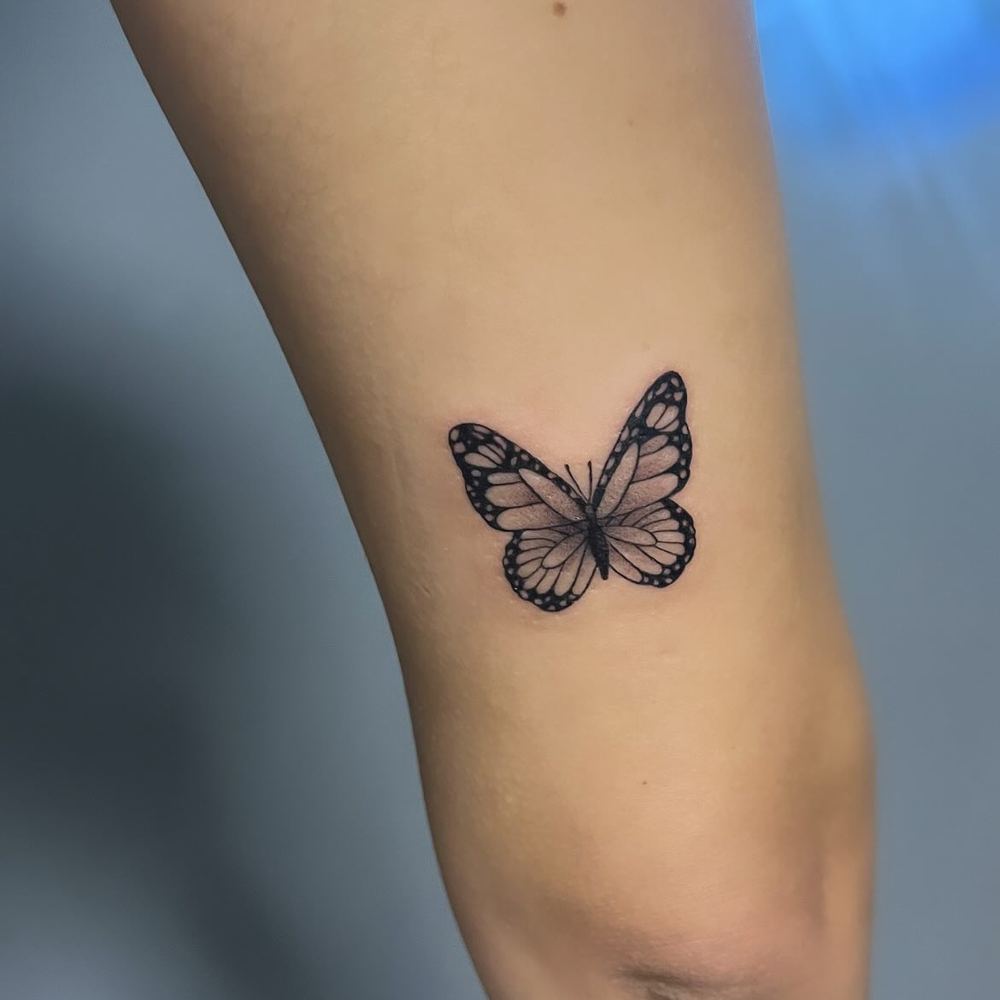 Butterfly tattoo by Sinai Alba